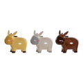 Money box DKD Home Decor Dolomite Donkey (3 pcs)