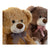 Fluffy toy DKD Home Decor Brown Polyester Camel Bear (2 pcs) (26 x 24 x 32 cm)
