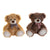 Fluffy toy DKD Home Decor Brown Polyester Camel Bear (2 pcs) (26 x 24 x 32 cm)