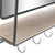 Wall mounted coat hanger DKD Home Decor Metal Mirror MDF Wood (71.5 x 16 x 42 cm)