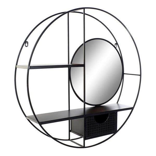 Shelves DKD Home Decor Metal Mirror (70 x 15.5 x 70 cm)