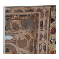 Folding screen DKD Home Decor Pinewood Canvas (121.5 x 2.5 x 180 cm)