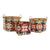 Basket set DKD Home Decor Bamboo Bali (3 pcs)