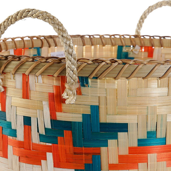 Basket set DKD Home Decor Bamboo Bali (3 pcs)