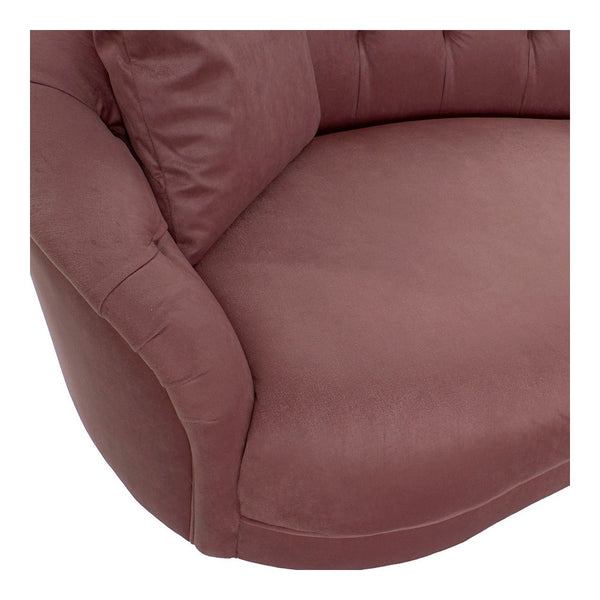 Sofa DKD Home Decor Pink Polyester Metal (250 x 100 x 80 cm)