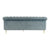 Sofa DKD Home Decor Blue Polyester Metal (230 x 90 x 91 cm)