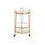 Multi-purpose Cart DKD Home Decor Metal Golden Mirror (40 x 40 x 74 cm)