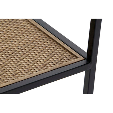 Side table DKD Home Decor Crystal Black Metal MDF Wood (40 x 40 x 60 cm)