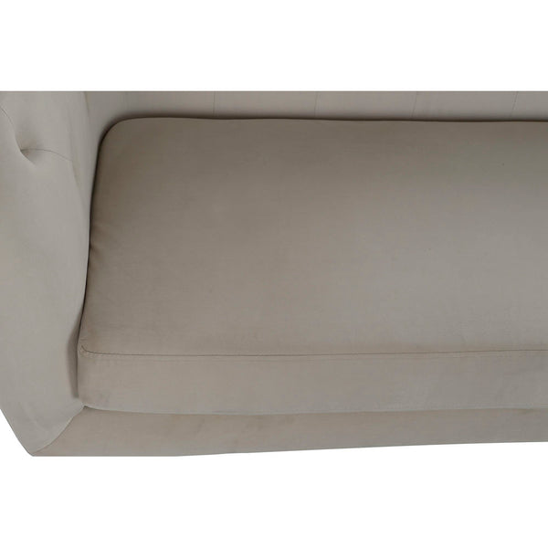 Sofa DKD Home Decor Beige Polyester MDF Wood (135 x 72 x 84 cm)