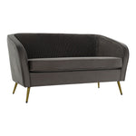 Sofa DKD Home Decor Grey Polyester Glam (135 x 70 x 73 cm)