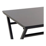 Side table DKD Home Decor Black Metal MDF Wood (80 x 40 x 68.5 cm)