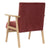 Armchair DKD Home Decor Red Polyester MDF Wood (61 x 63 x 77 cm)