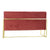 Sofa DKD Home Decor Red Polyester Metal Glam (128 x 70 x 76 cm)