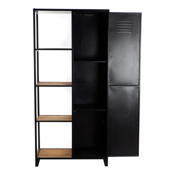 Shelves DKD Home Decor Black Wood Metal (80 x 38 x 170 cm)