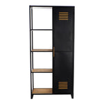 Shelves DKD Home Decor Black Wood Metal (80 x 38 x 170 cm)