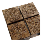 Jewelry box DKD Home Decor Indian Man Mango wood (10 x 10 x 6 cm) (4 pcs)