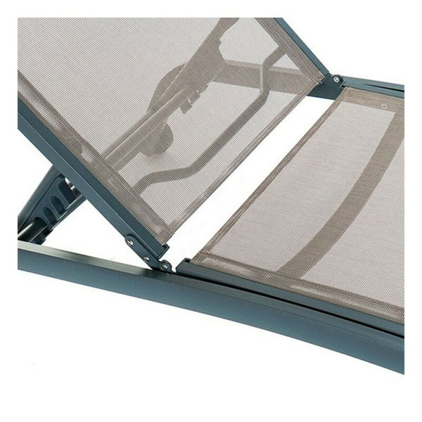 Solseng DKD Home Decor Mit Rädern Grau PVC Aluminium (187,5 x 64 x 97 cm)