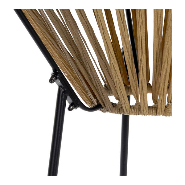 Side table DKD Home Decor Brown Black Metal MDF Wood (65.5 x 65 x 73 cm)