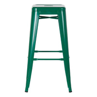 Stool DKD Home Decor Green Metal (43 x 43 x 76 cm)