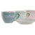 Set of 6 Cups with Plate DKD Home Decor Blue Pink Green Stoneware 150 ml