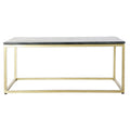 Side table DKD Home Decor Black Golden Marble Iron (100 x 61 x 43 cm)
