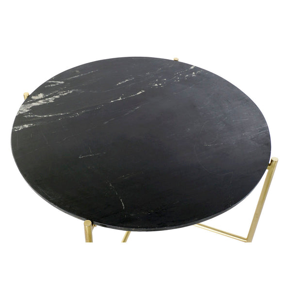 Dining Table DKD Home Decor Marble Iron (81 x 81 x 44 cm)