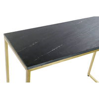 Console DKD Home Decor Black Golden Marble Iron (100 x 40 x 77 cm)