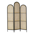 Folding screen DKD Home Decor Wood Rattan (120 x 2 x 180 cm)