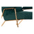 Armchair DKD Home Decor Green Polyester Metal (69 x 90 x 90 cm)