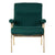 Armchair DKD Home Decor Green Polyester Metal (69 x 90 x 90 cm)