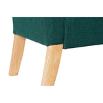 Bench DKD Home Decor Green Polyester Wood (130 x 44 x 69 cm)