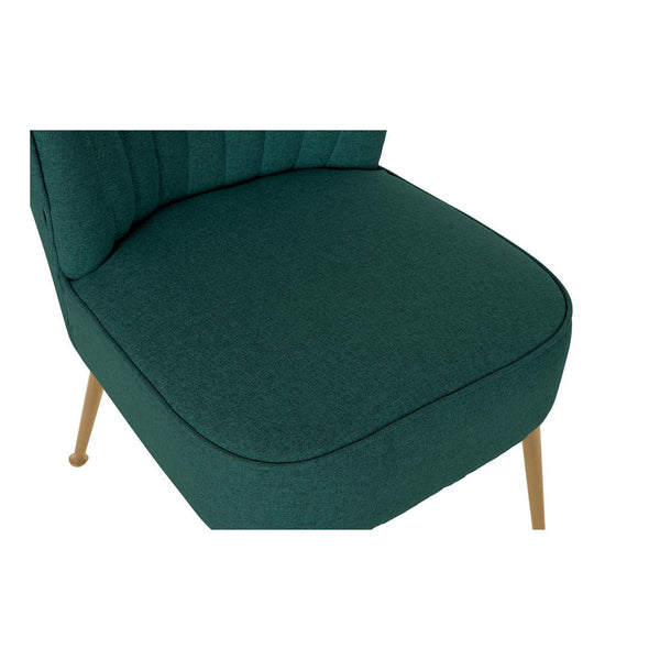 Armchair DKD Home Decor Green Polyester Metal (55 x 64 x 72.5 cm)