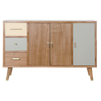 TV furniture DKD Home Decor Metal Paolownia wood (120 x 40 x 78.5 cm)