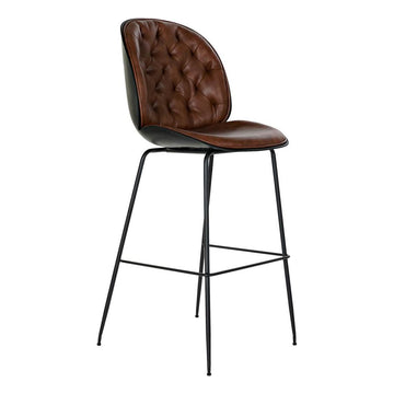 Stool DKD Home Decor Brown Black Polyurethane Metal (51 x 53 x 114 cm)