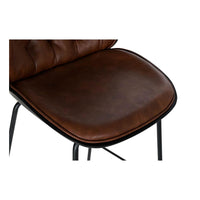 Stool DKD Home Decor Brown Black Polyurethane Metal (51 x 53 x 114 cm)