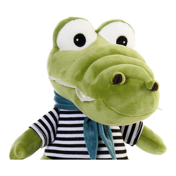 Fluffy toy DKD Home Decor Green Polyester Crocodile (20 x 30 x 37 cm)