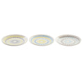 Flat plate DKD Home Decor Multicolour China crockery (3 pcs) (18.5 x 18.5 x 2.5 cm)