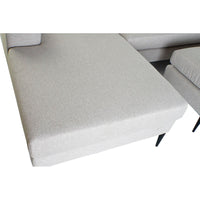 Chaise Longue Sofa DKD Home Decor Grey Polyester Metal (240 x 160 x 88 cm)