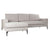 Chaise Longue Sofa DKD Home Decor Grey Polyester Metal (240 x 160 x 88 cm)