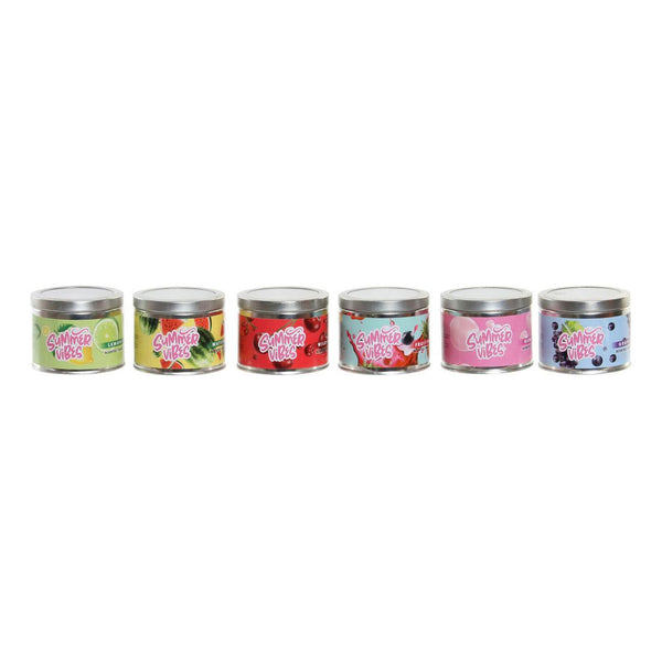 Scented Candle DKD Home Decor Summer Vibes (6 pcs)