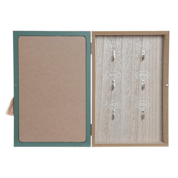 Key cupboard DKD Home Decor Green Wood (2 pcs) (20 x 5.5 x 30 cm)