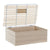 Decorative box DKD Home Decor Home Rattan MDF Wood (25 x 15 x 9 cm)