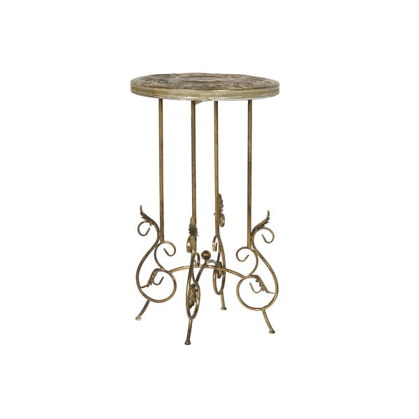 Side table DKD Home Decor Metal Golden (35 x 35 x 60 cm)