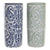 Umbrella stand DKD Home Decor Blue Green Porcelain (2 pcs) (19.5 x 19.5 x 44 cm)