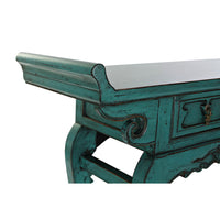 Side Table DKD Home Decor Metal Elm wood (135 x 37 x 89 cm)