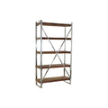 Shelves DKD Home Decor Brown Silver Wood Steel (100 x 33 x 180 cm)