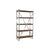 Shelves DKD Home Decor Brown Silver Wood Steel (100 x 33 x 180 cm)