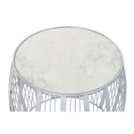 Side table DKD Home Decor Marble Iron (46 x 46 x 41 cm)