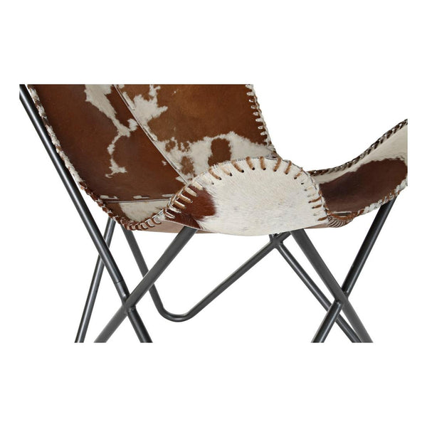 Armchair DKD Home Decor White Brown Leather (70 x 70 x 90 cm)