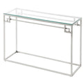 Console DKD Home Decor Silver Crystal Steel (120 x 40 x 75 cm)